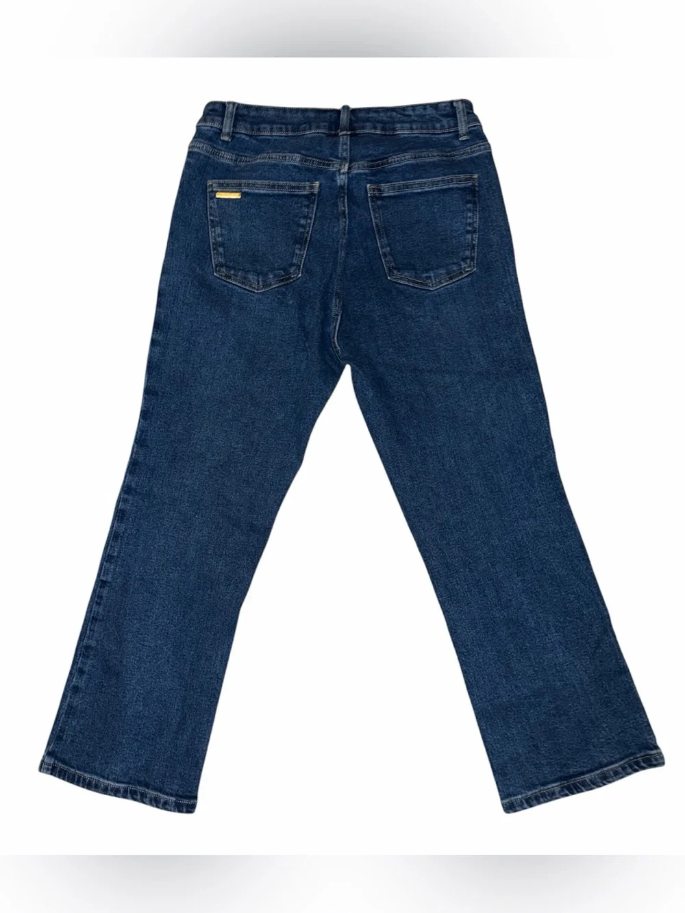 Michael Kors Straight Leg Cropped Jeans High Rise Pin Tuck Seams Women’s Size 8